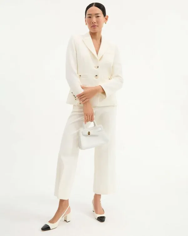 Dova HighWaisted Pant Offwhite Women Veronica Beard Pants Dova HighWaisted Pant Offwhite Women Veronica Beard Pants