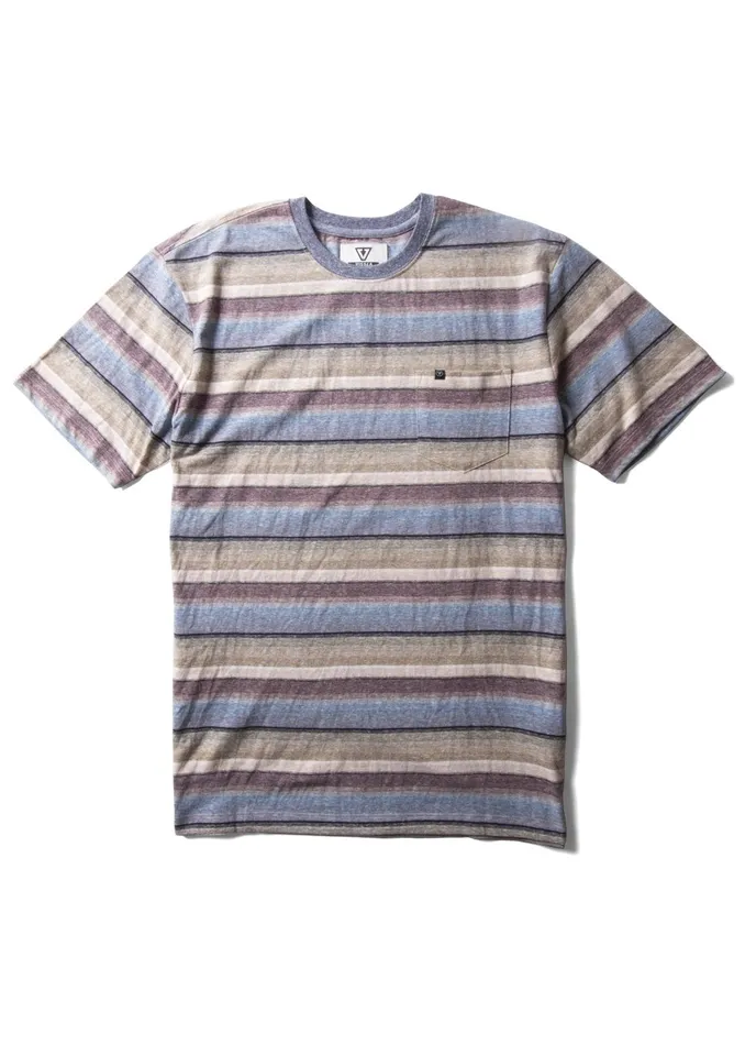 Dreamer Ss Pkt Tee Army Heather Knit Tees Vissla Men
