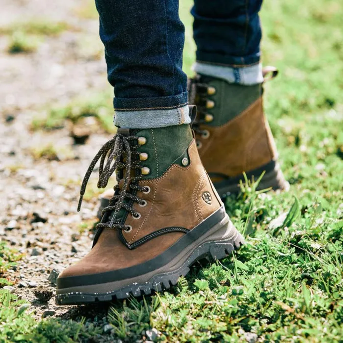 Dress and Fashion Boots Women Ariat Moresby Waterproof Boot Oily Distressed Brown