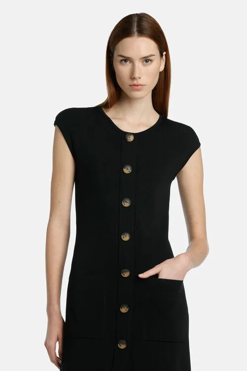 Dresses and Jumpsuits Cenerentola Cenerentola Black 8211 Luisa Spagnoli Women Dresses and Jumpsuits Cenerentola Cenerentola Black 8211 Luisa Spagnoli Women