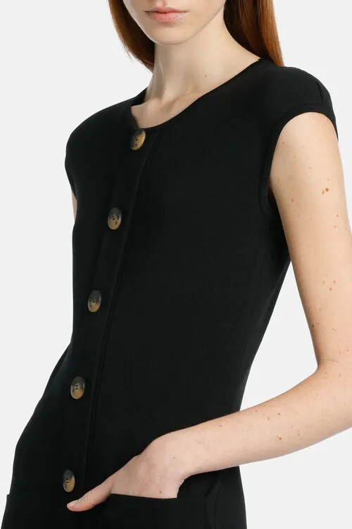 Dresses and Jumpsuits Cenerentola Cenerentola Black 8211 Luisa Spagnoli Women Dresses and Jumpsuits Cenerentola Cenerentola Black 8211 Luisa Spagnoli Women