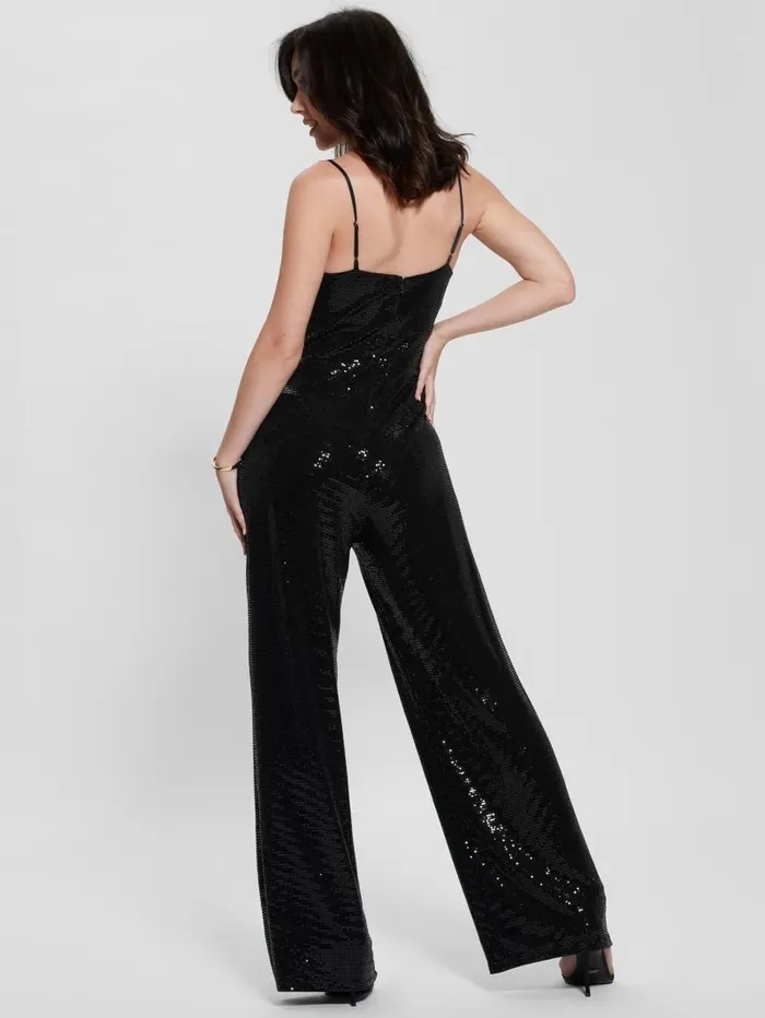 Dresses and Jumpsuits Fiarra Disco Jumpsuit Jet Black Multi GUESS Women