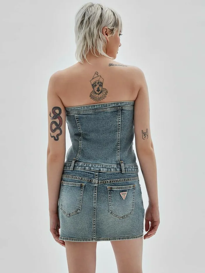 Dresses and Jumpsuits GUESS Originals Vintage Strapless Dress Go Vintage Tinted Medium 8211 GUESS Women Dresses and Jumpsuits GUESS Originals Vintage Strapless Dress Go Vintage Tinted Medium 8211 GUESS Women