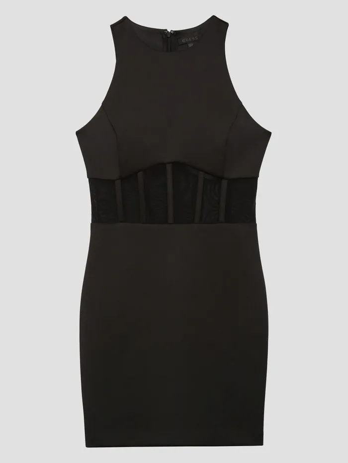 Dresses and Jumpsuits GUESS Women Eco Brenda Scuba Mini Dress Black Dresses and Jumpsuits GUESS Women Eco Brenda Scuba Mini Dress Black