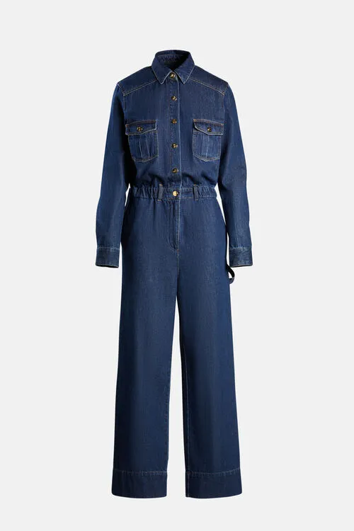 Dresses and Jumpsuits Pantera Pantera Blue Luisa Spagnoli Women Dresses and Jumpsuits Pantera Pantera Blue Luisa Spagnoli Women