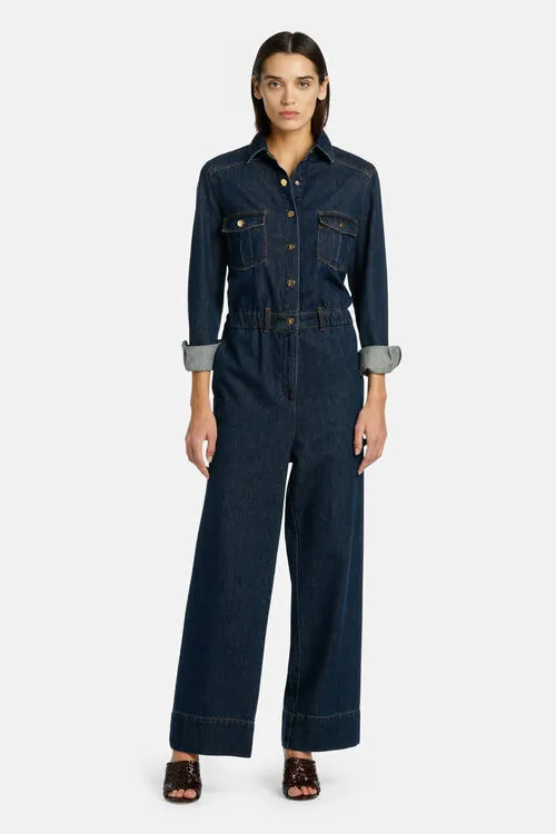 Dresses and Jumpsuits Pantera Pantera Blue Luisa Spagnoli Women Dresses and Jumpsuits Pantera Pantera Blue Luisa Spagnoli Women