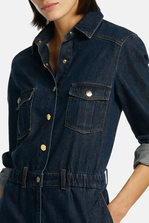 Dresses and Jumpsuits Pantera Pantera Blue Luisa Spagnoli Women Dresses and Jumpsuits Pantera Pantera Blue Luisa Spagnoli Women