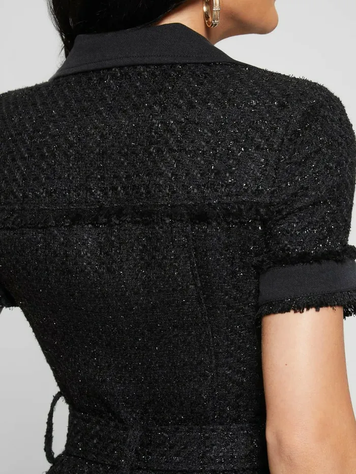 Dresses and Jumpsuits Women GUESS Clarissa Metallic Tweed Jumpsuit Black Tweed Fantasy Dresses and Jumpsuits Women GUESS Clarissa Metallic Tweed Jumpsuit Black Tweed Fantasy