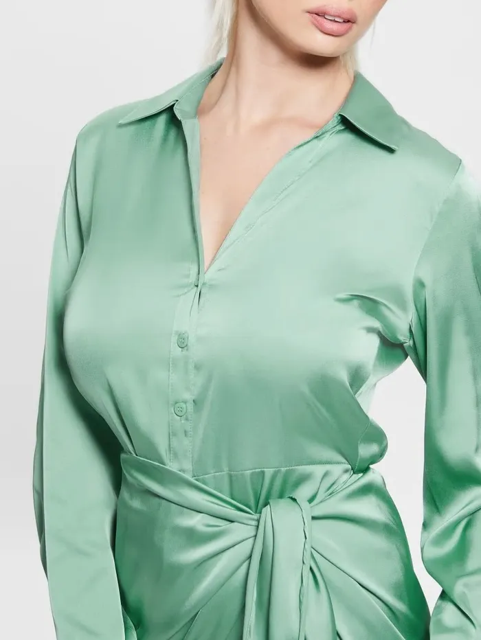 Dresses and Jumpsuits Women GUESS Eco Alya Dress Vital Green Dresses and Jumpsuits Women GUESS Eco Alya Dress Vital Green