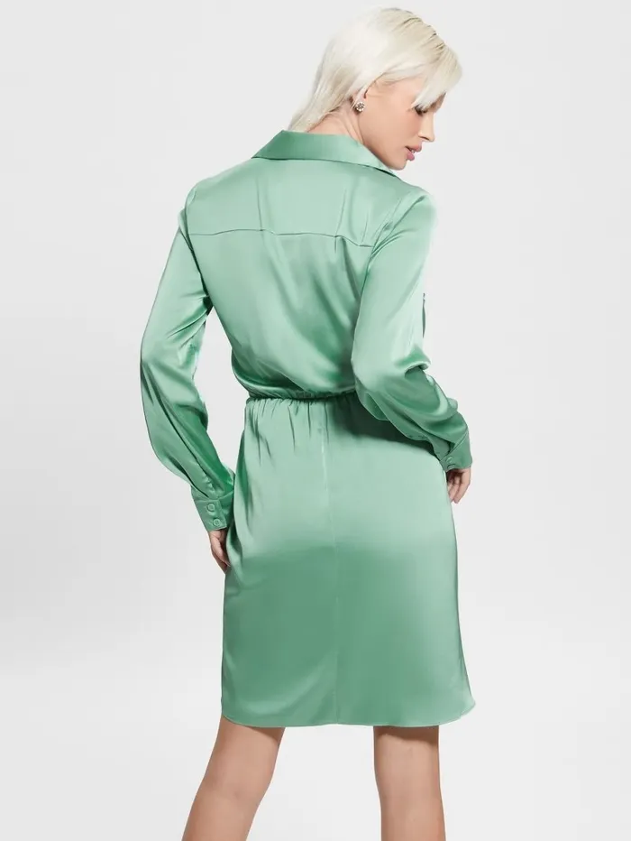 Dresses and Jumpsuits Women GUESS Eco Alya Dress Vital Green Dresses and Jumpsuits Women GUESS Eco Alya Dress Vital Green