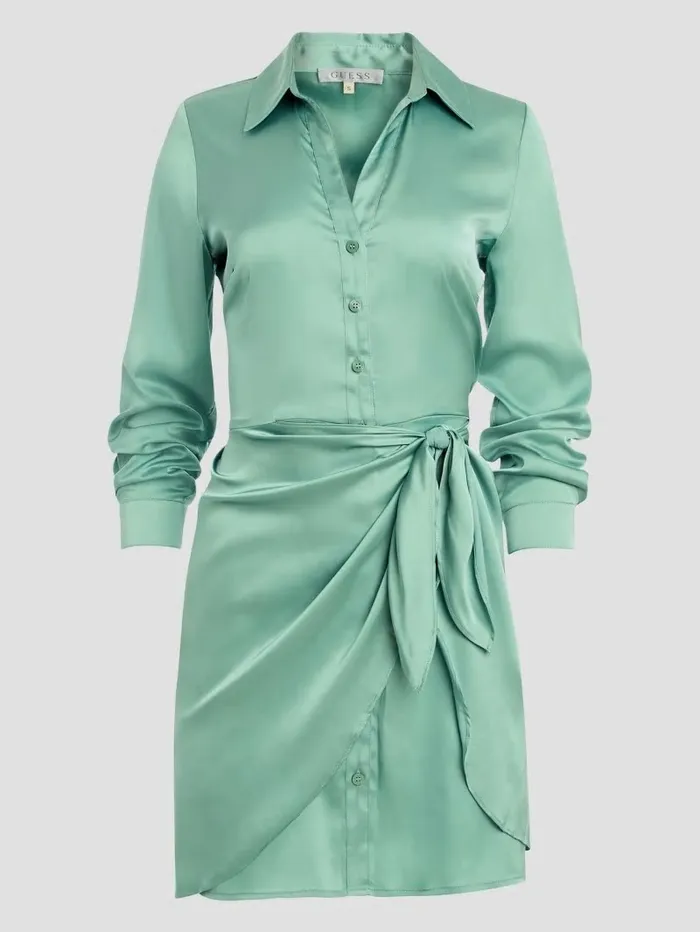 Dresses and Jumpsuits Women GUESS Eco Alya Dress Vital Green Dresses and Jumpsuits Women GUESS Eco Alya Dress Vital Green