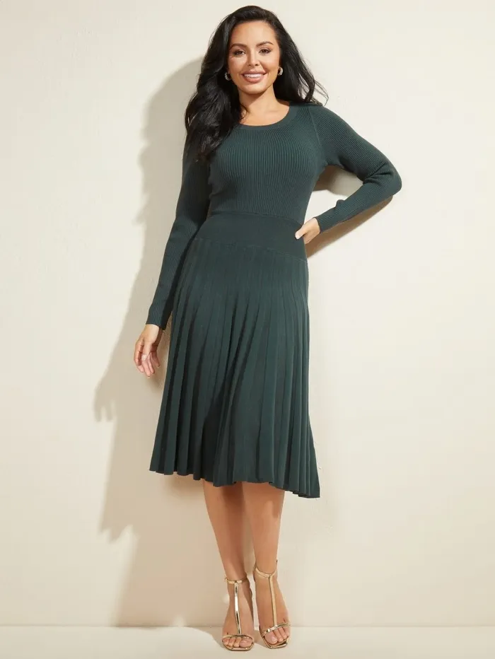 Dresses and Jumpsuits Women Wavelength Sweater Dress Forbidden Forest GUESS