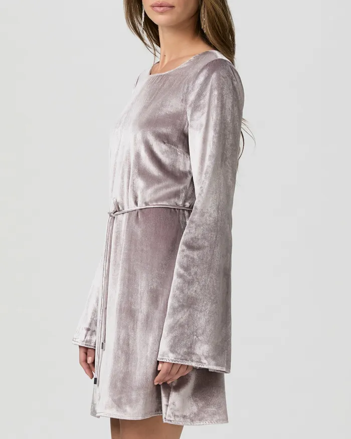 Dresses Women Carmelyn Dress 8211 Pewter Velvet PAIGE Dresses Women Carmelyn Dress 8211 Pewter Velvet PAIGE