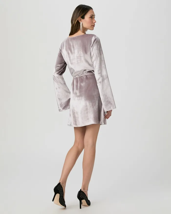 Dresses Women Carmelyn Dress 8211 Pewter Velvet PAIGE Dresses Women Carmelyn Dress 8211 Pewter Velvet PAIGE