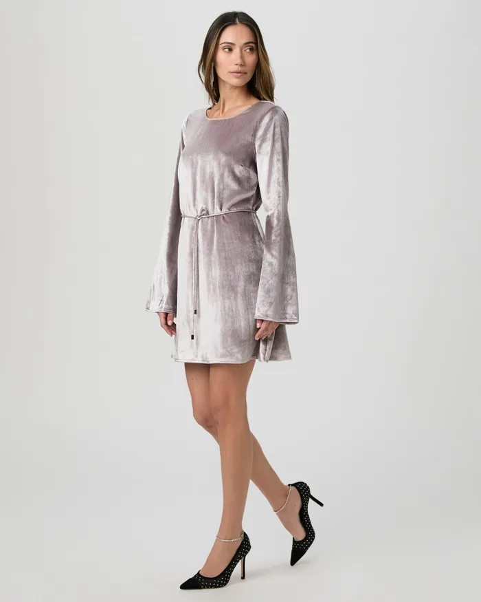 Dresses Women Carmelyn Dress 8211 Pewter Velvet PAIGE Dresses Women Carmelyn Dress 8211 Pewter Velvet PAIGE
