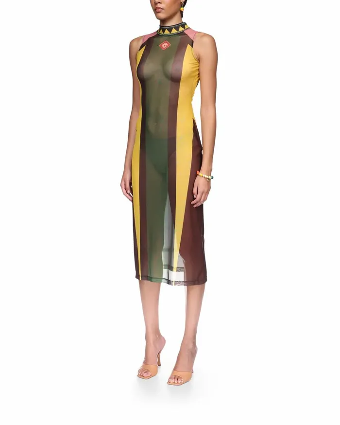 Dresses Women Casablanca Paris Motor Mesh Dress