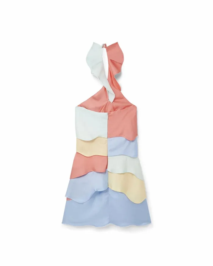 Dresses Women Casablanca Paris Rainbow Gradient Halterneck Dress