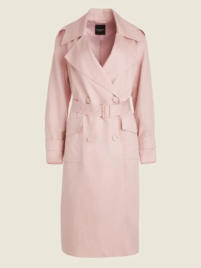 Eco Portland Trench Coat Lilac Mist Jackets and Coats GUESS Women Eco Portland Trench Coat Lilac Mist Jackets and Coats GUESS Women