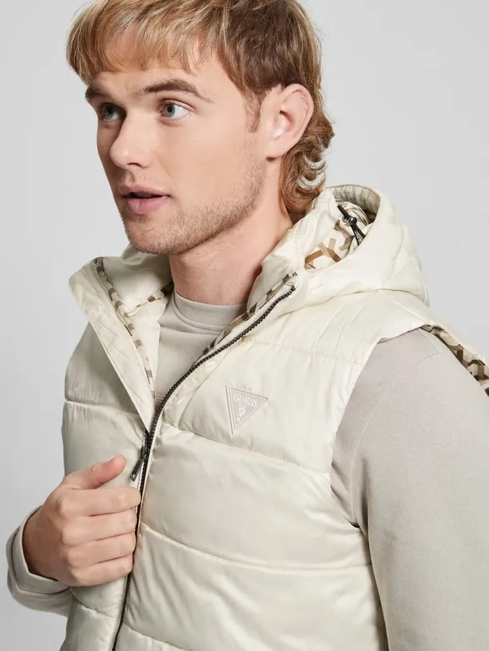 Eco Super Light Puffer Vest Quicksand Jackets and Coats GUESS Men