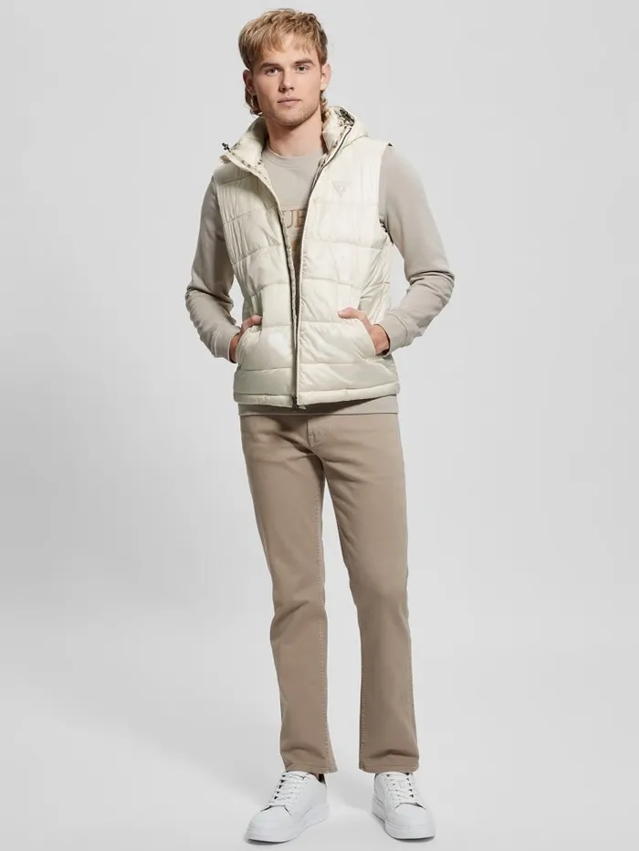 Eco Super Light Puffer Vest Quicksand Jackets and Coats GUESS Men