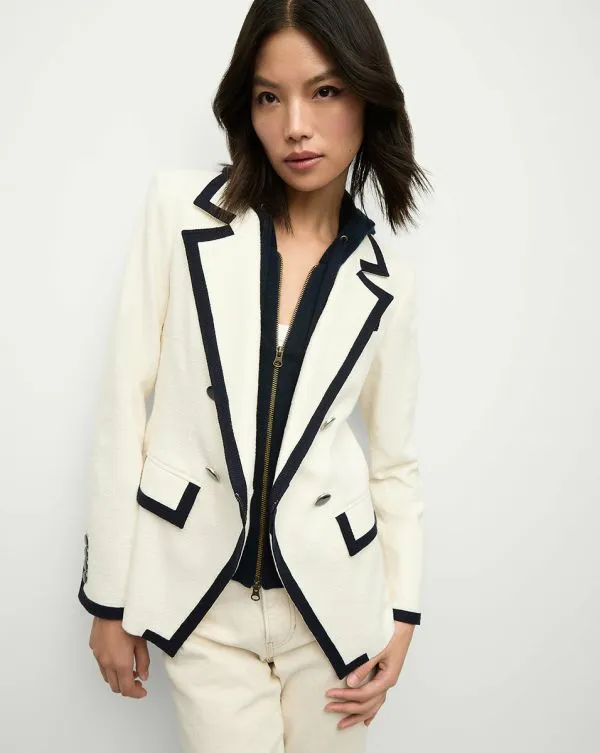 Edison Dickey Jacket Dove Women Veronica Beard Jackets and Outerwear Edison Dickey Jacket Dove Women Veronica Beard Jackets and Outerwear