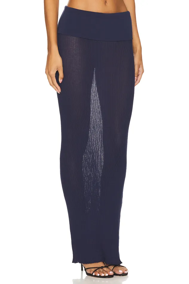 Ellison Sheer Maxi Skirt Navy Women Lovers and Friends Skirts Ellison Sheer Maxi Skirt Navy Women Lovers and Friends Skirts