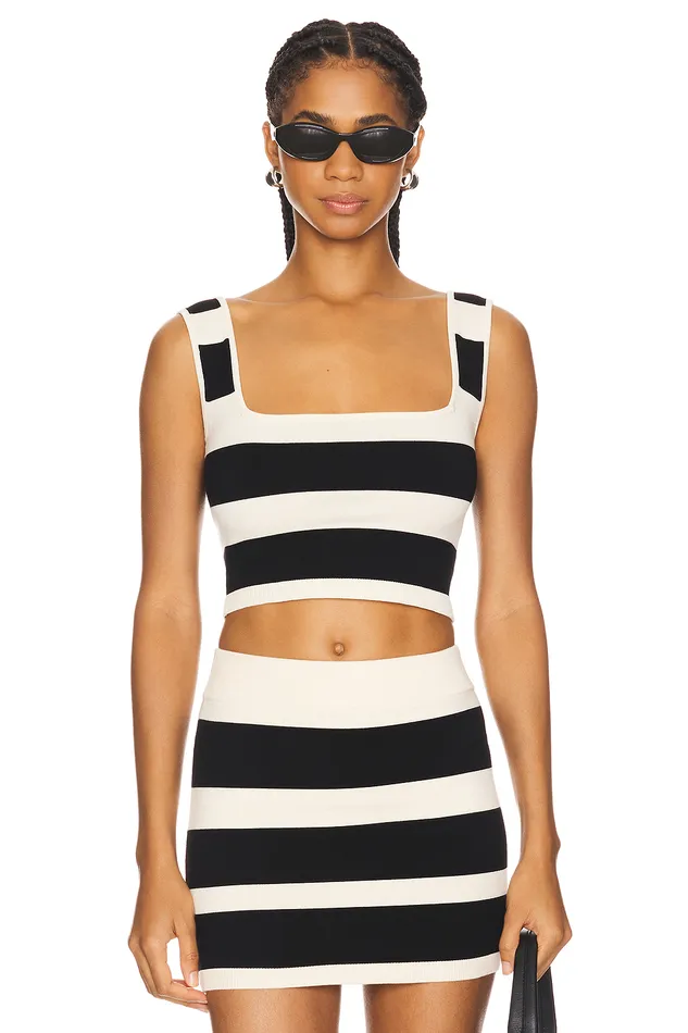 Eloise Top Black and Cream Women Lovers and Friends Tops