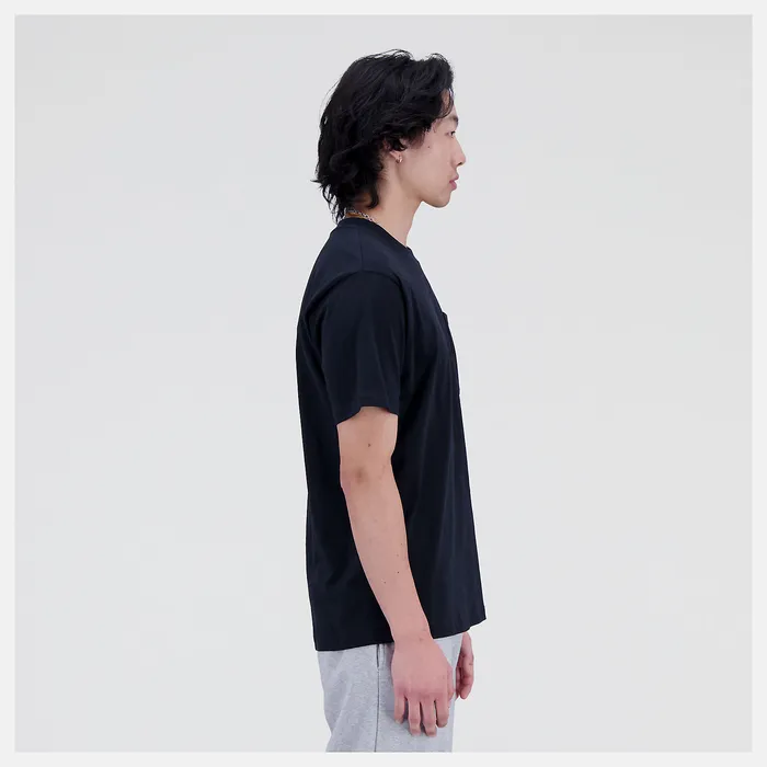 Essentials Reimagined Cotton Jersey Short Sleeve Tshirt BLACK Men Shirts New Balance Essentials Reimagined Cotton Jersey Short Sleeve Tshirt BLACK Men Shirts New Balance
