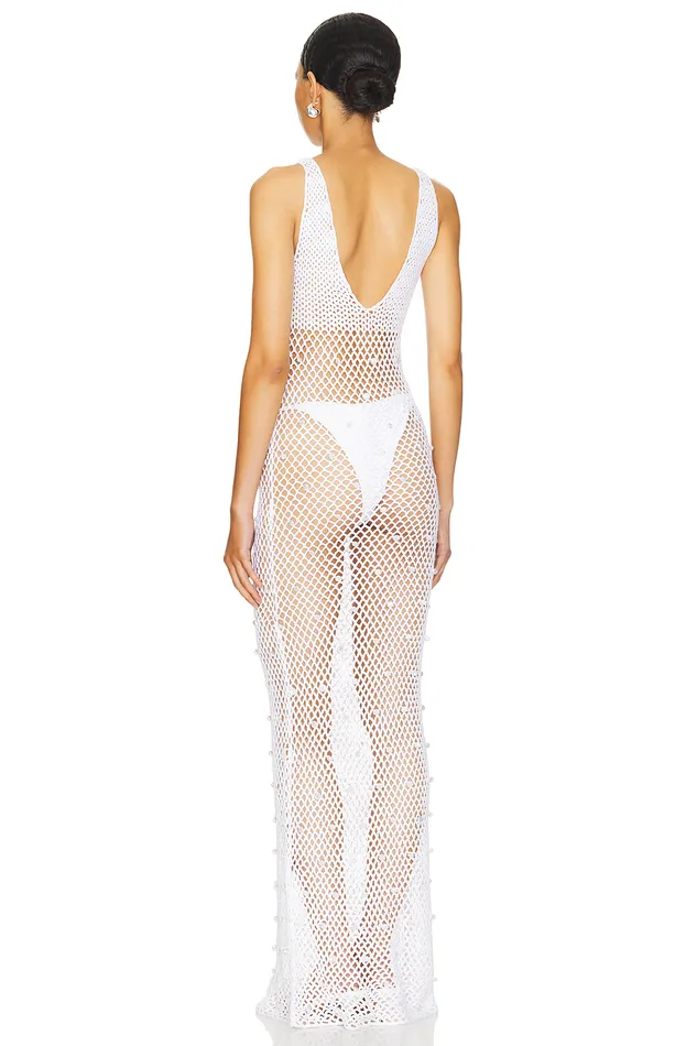 Ester Maxi Dress Ivory Women Lovers and Friends Swimsuits and CoverUps Ester Maxi Dress Ivory Women Lovers and Friends Swimsuits and CoverUps