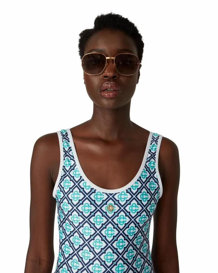 Eyewear MenWomen Casablanca Paris Gold and Brown The Vermont Sunglasses Eyewear MenWomen Casablanca Paris Gold and Brown The Vermont Sunglasses