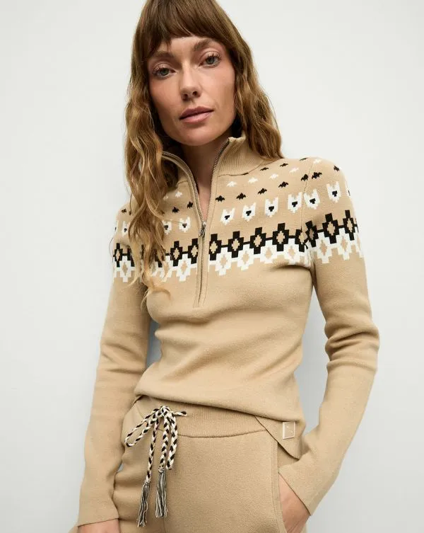 Fairbanks Blanche Knit Turtleneck Khaki Women Veronica Beard Sweaters