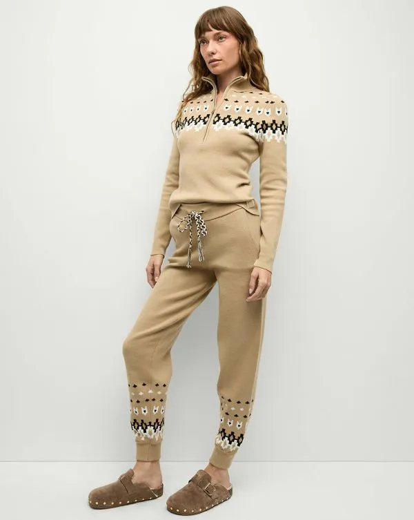 Fairbanks Blanche Knit Turtleneck Khaki Women Veronica Beard Sweaters