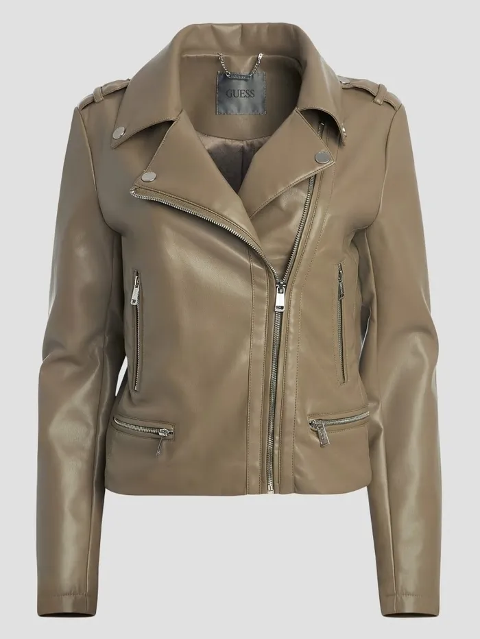 FauxLeather Monica Jacket Warm Desert Jackets and Coats GUESS Women