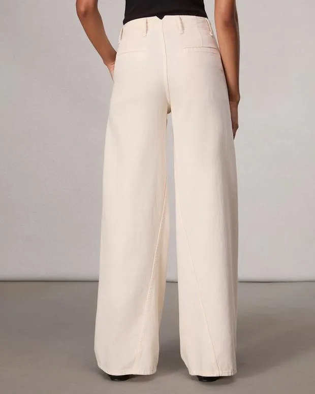 Featherweight WideLeg Sofie Jean Ecru FeatherweightWideLeg and BarrelJeans rag and bone Women