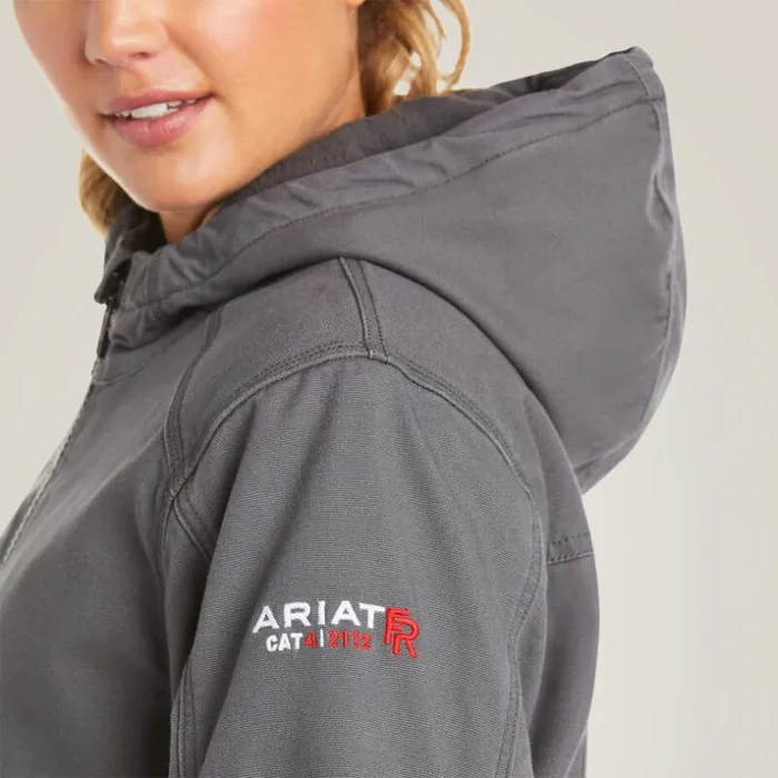 Flame Resistant Women Ariat FR DuraLight Stretch Canvas Jacket Iron Grey Flame Resistant Women Ariat FR DuraLight Stretch Canvas Jacket Iron Grey