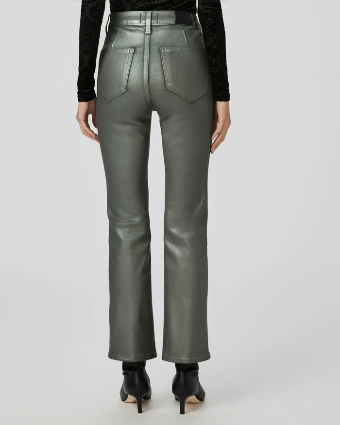 Flare Women PAIGE Claudine Flare Jean 8211 Mystical Green Luxe Coating Flare Women PAIGE Claudine Flare Jean 8211 Mystical Green Luxe Coating