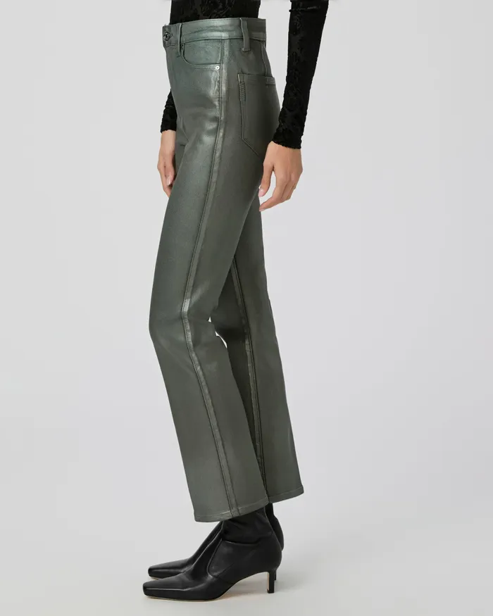 Flare Women PAIGE Claudine Flare Jean 8211 Mystical Green Luxe Coating Flare Women PAIGE Claudine Flare Jean 8211 Mystical Green Luxe Coating