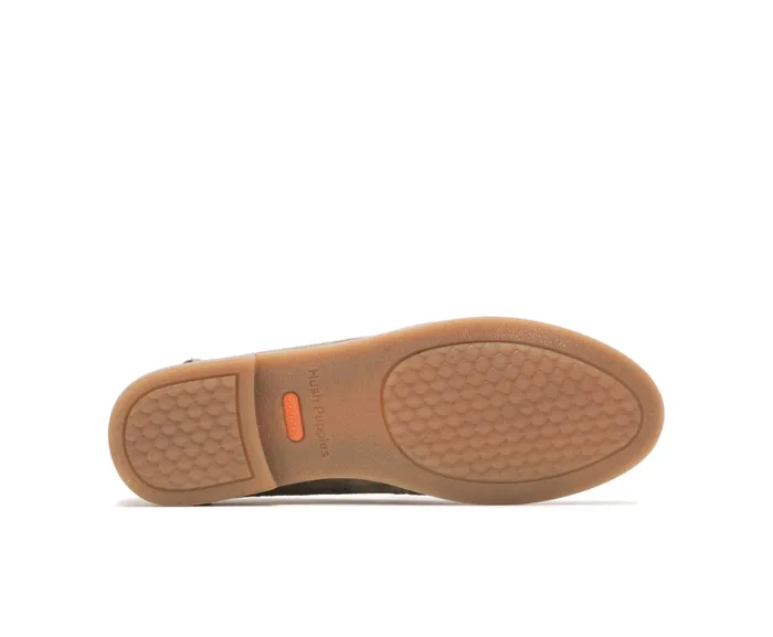 Flats and SlipOns Wren Loafer Olive Suede Hush Puppies Women