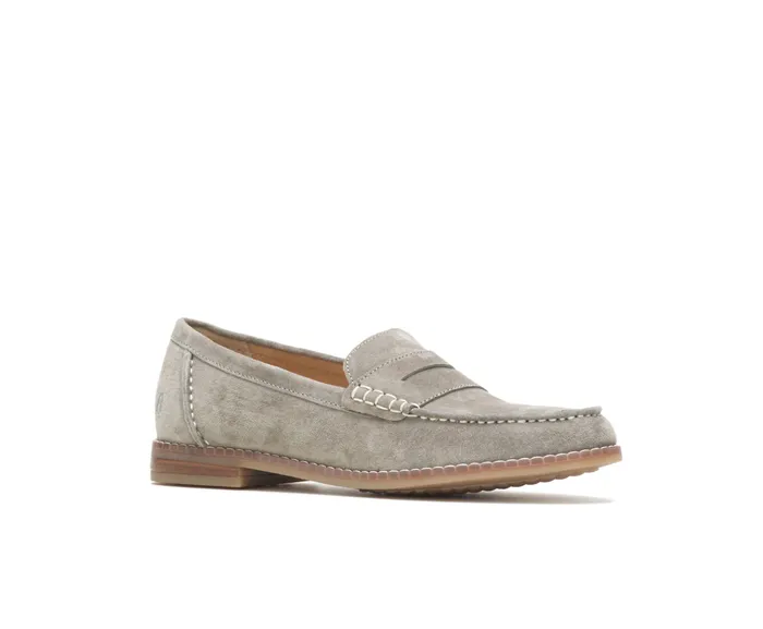Flats and SlipOns Wren Loafer Olive Suede Hush Puppies Women