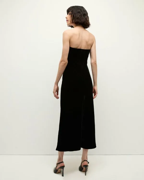 Flora Velvet Dress Black Women Veronica Beard Dresses Flora Velvet Dress Black Women Veronica Beard Dresses