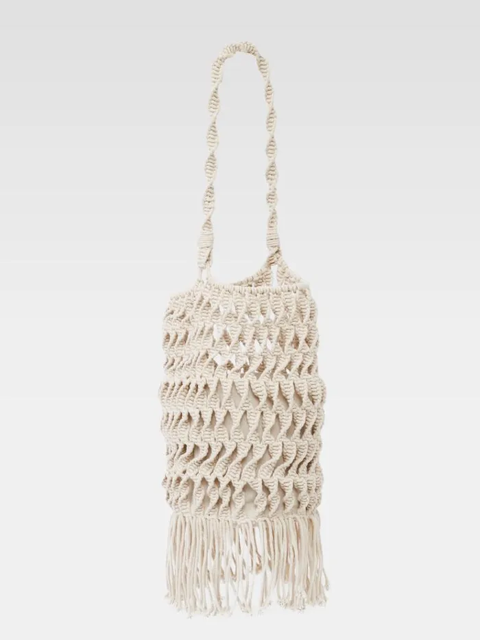 French Connection Bags and Purses Macrame Bag Ecru 8211 Woman