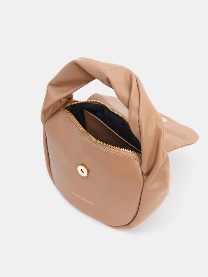 French Connection Bags and Purses Pu Mini Soft Handbag Tobacco Brown 8211 Woman