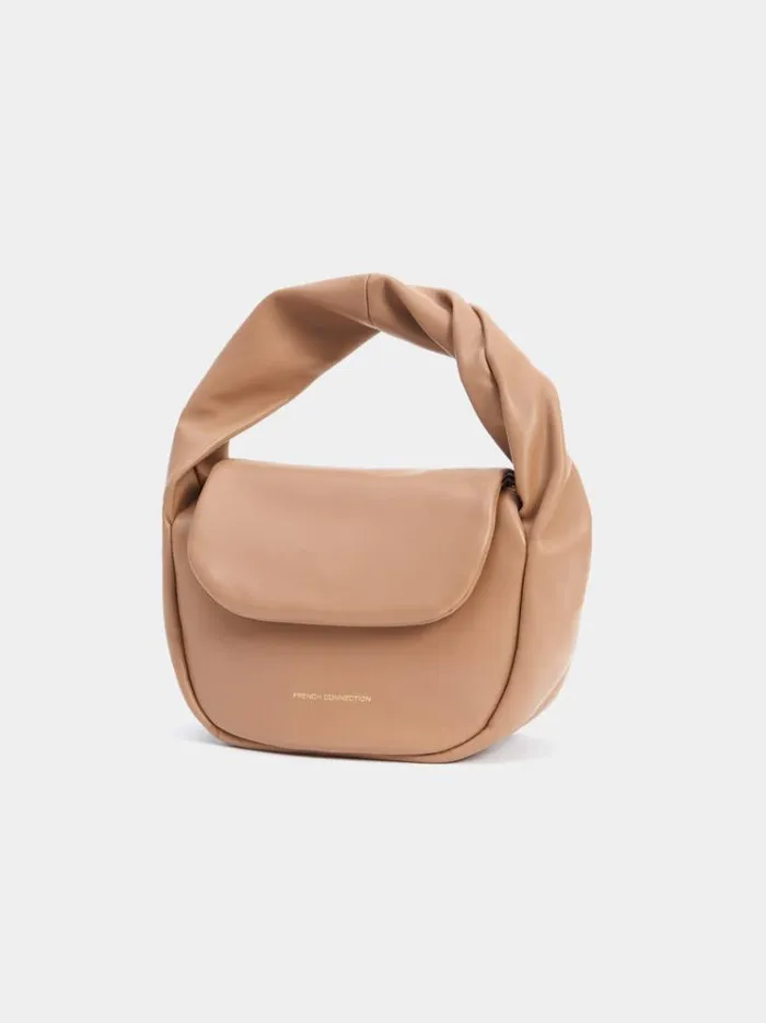 French Connection Bags and Purses Pu Mini Soft Handbag Tobacco Brown 8211 Woman