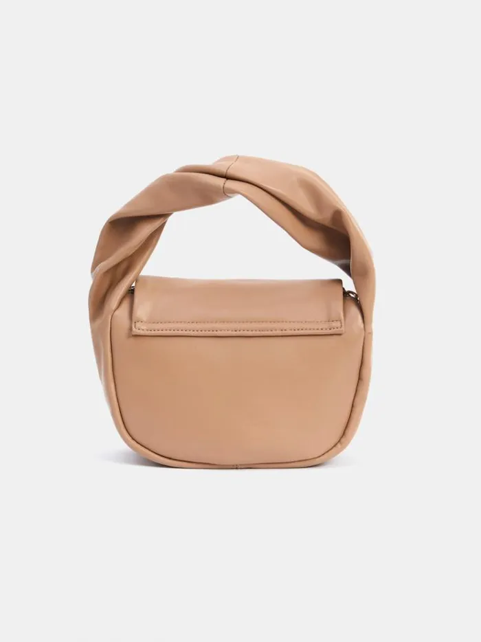 French Connection Bags and Purses Pu Mini Soft Handbag Tobacco Brown 8211 Woman