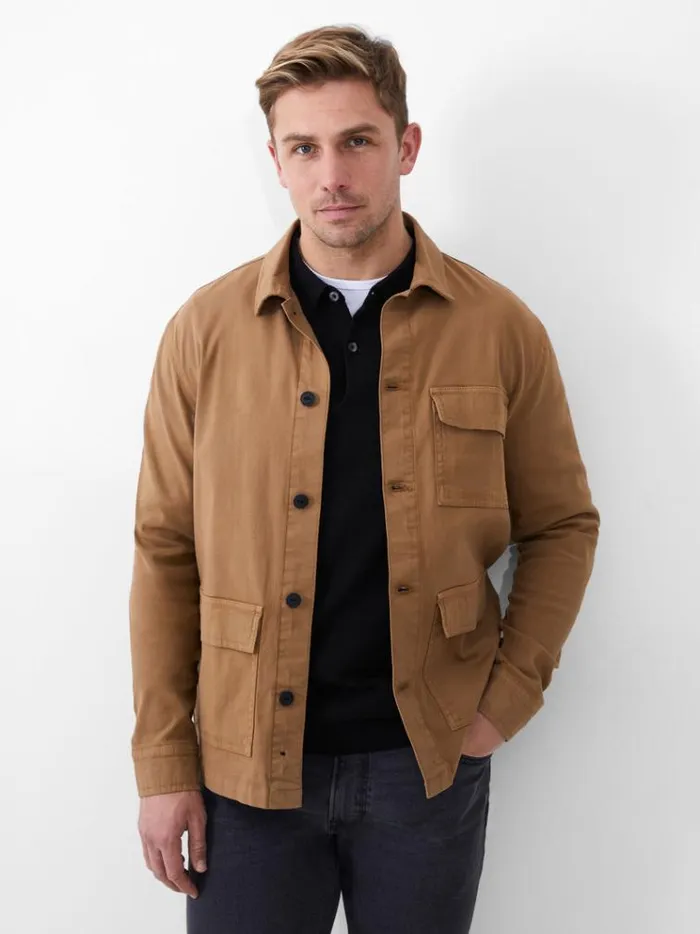 French Connection Coats and Jackets Chore Jacket Tobacco 8211 Man