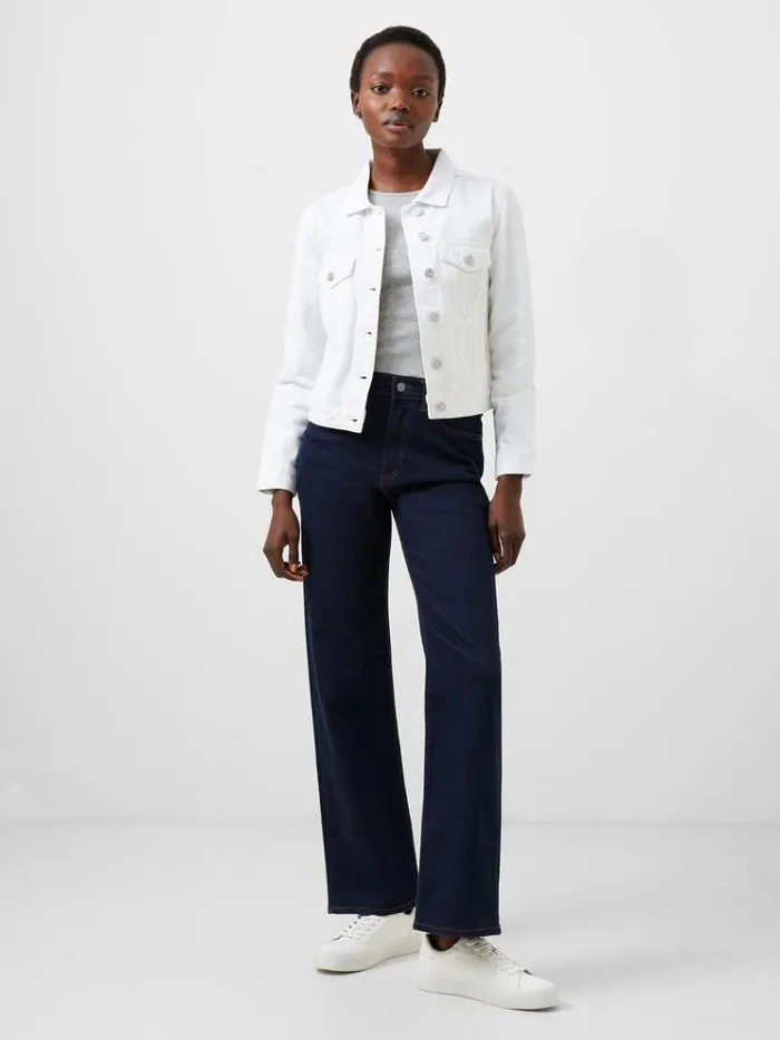 French Connection Coats and Jackets Denim Jacket White 8211 Woman