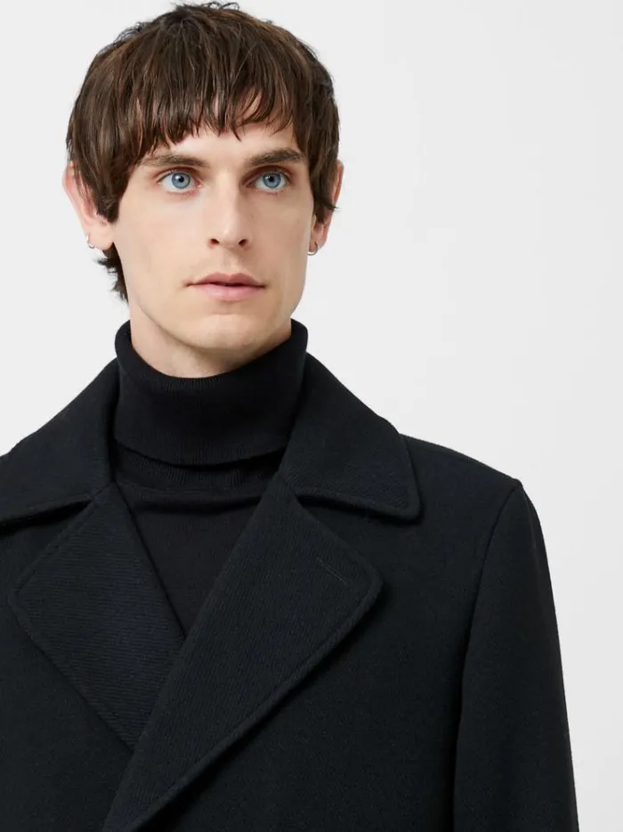 French Connection Coats and Jackets Pea Coat Black 8211 Man