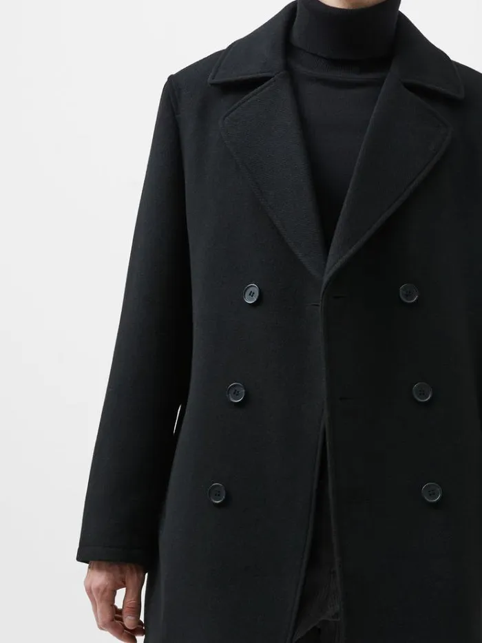 French Connection Coats and Jackets Pea Coat Black 8211 Man