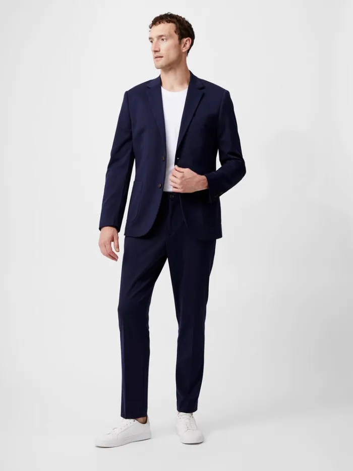 French Connection Coats and Jackets Stretch Knit Suit Jacket Marine 8211 Man