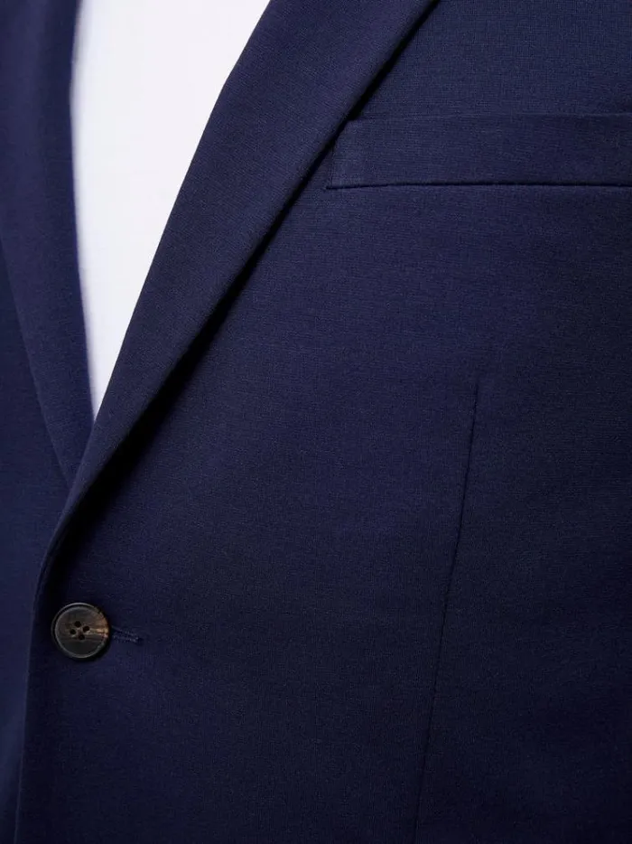 French Connection Coats and Jackets Stretch Knit Suit Jacket Marine 8211 Man